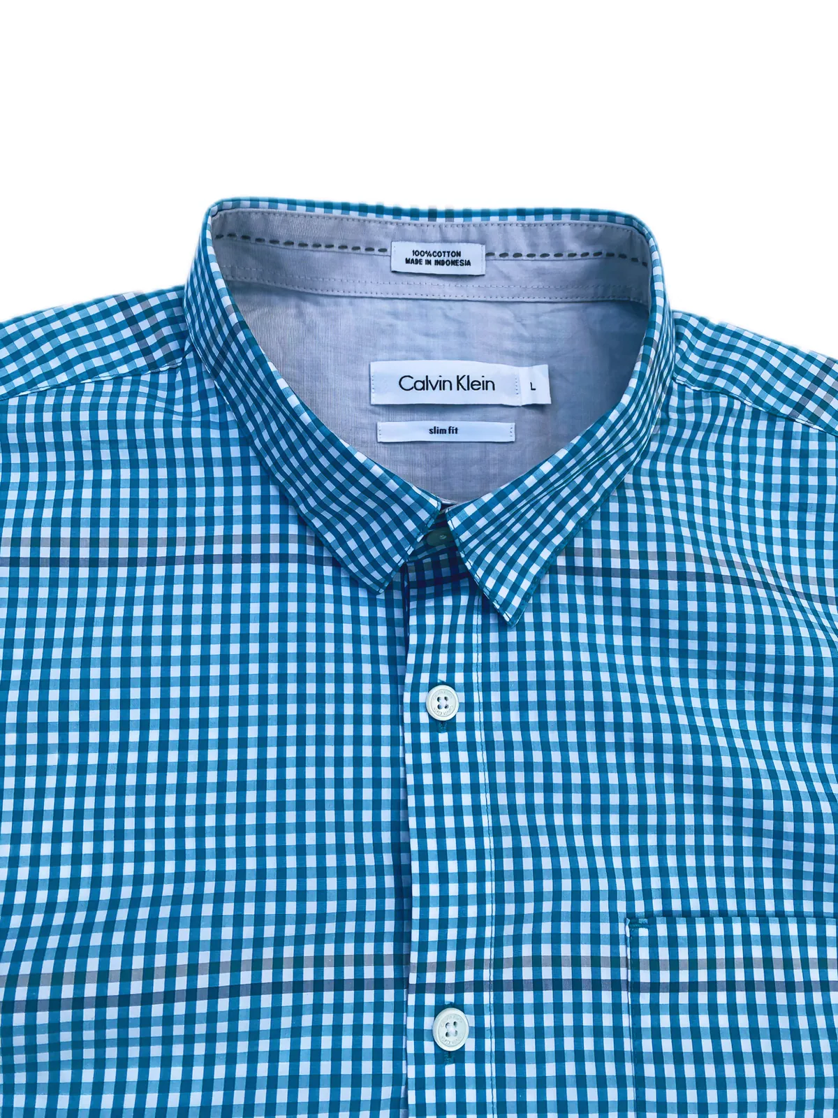 Camisa Calvin Klein - Talle L Slim Fit — foto 3