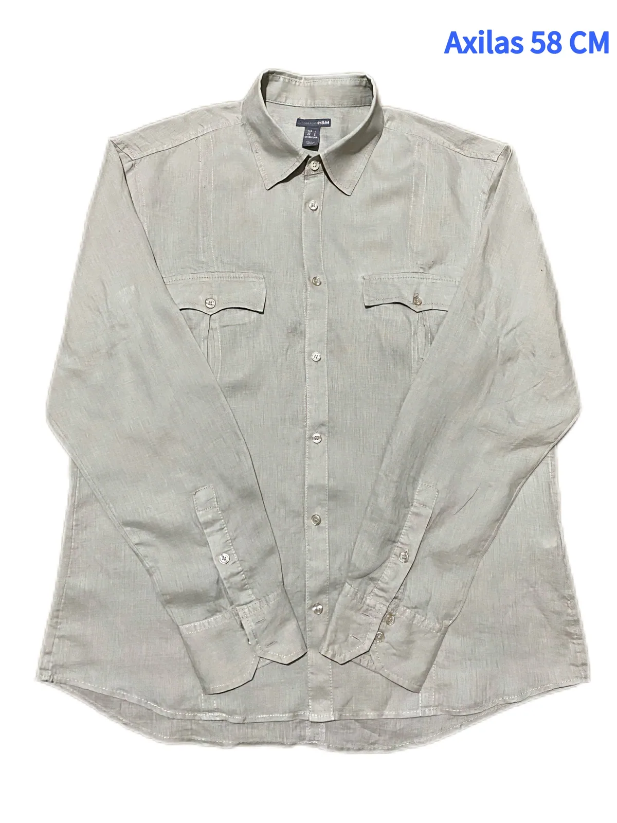 Camisa H&M Talle L/XL LINO