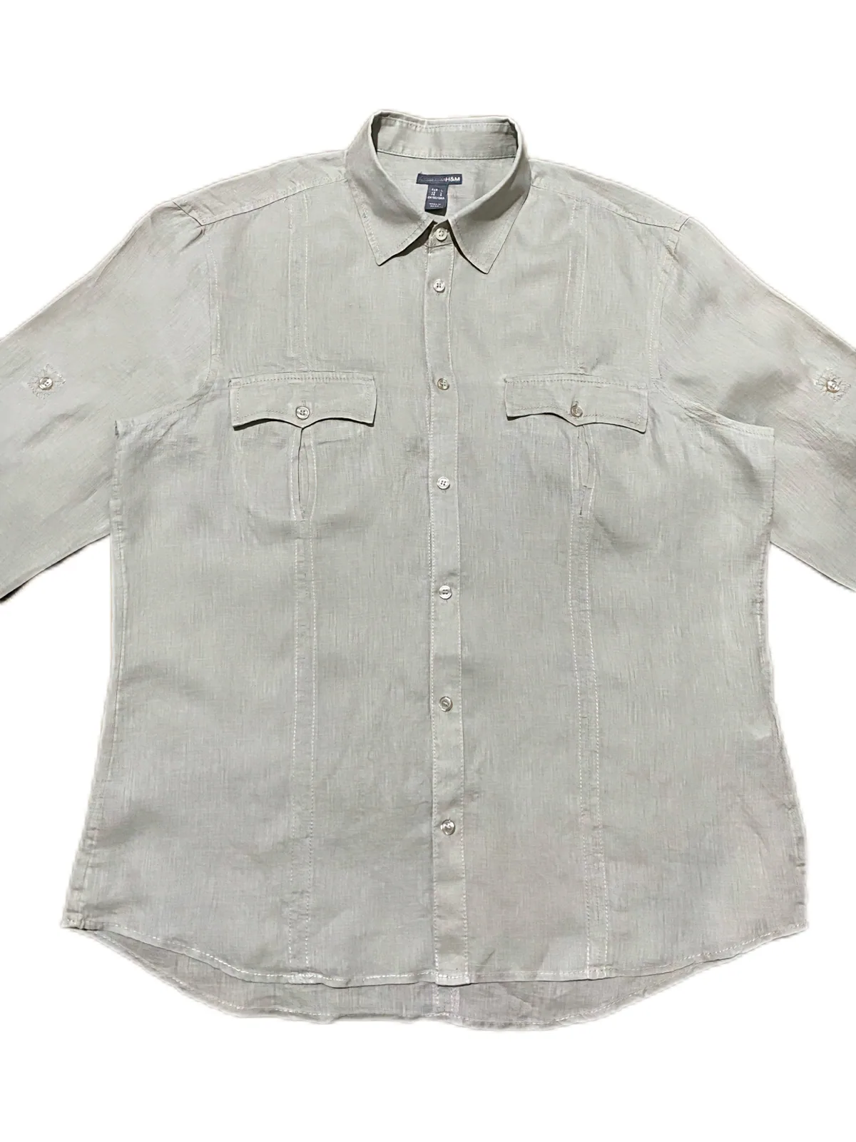Camisa H&M Talle L/XL LINO — foto 3