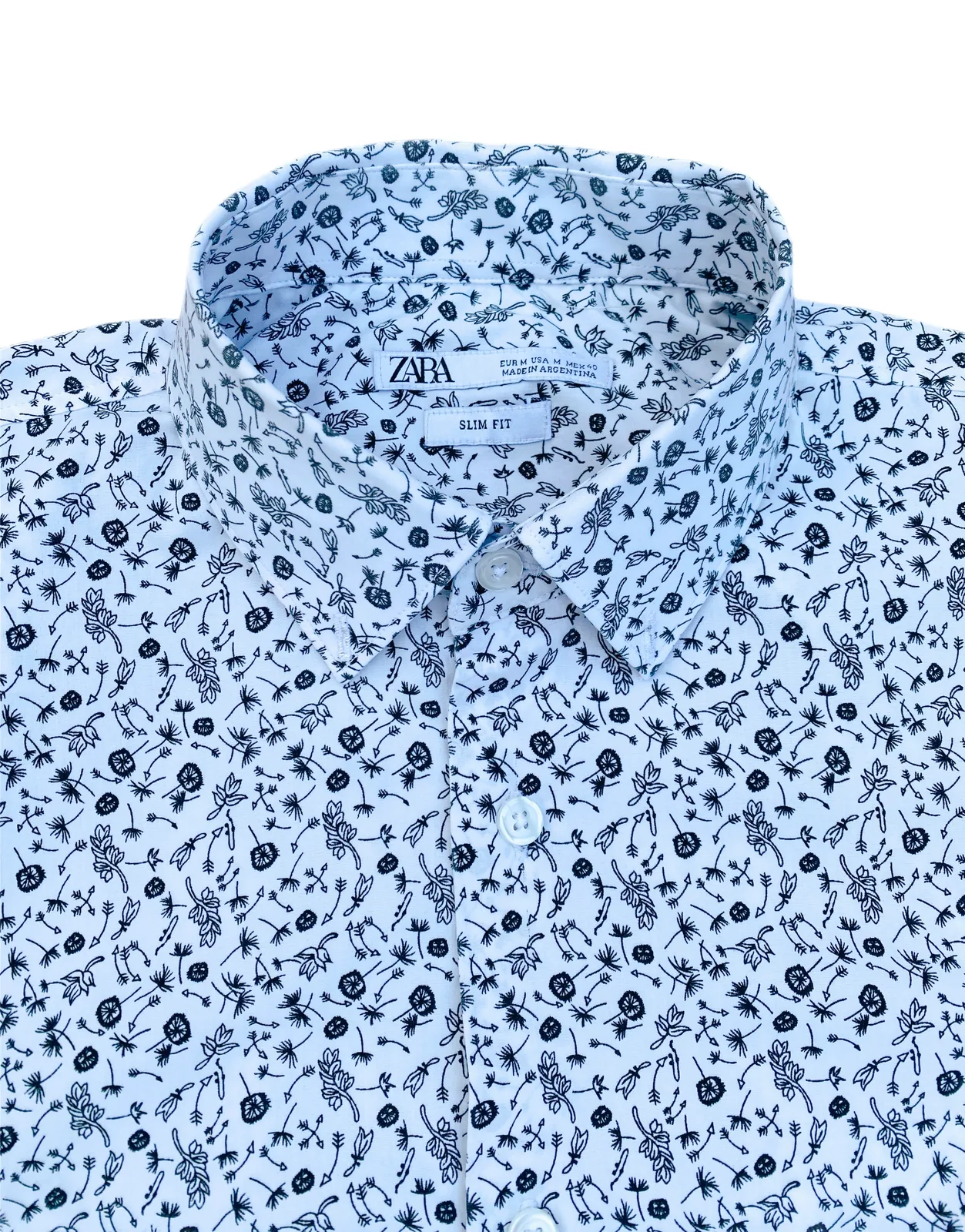Camisa ZARA Talle M SLIM FIT/ Elastisado — foto 2