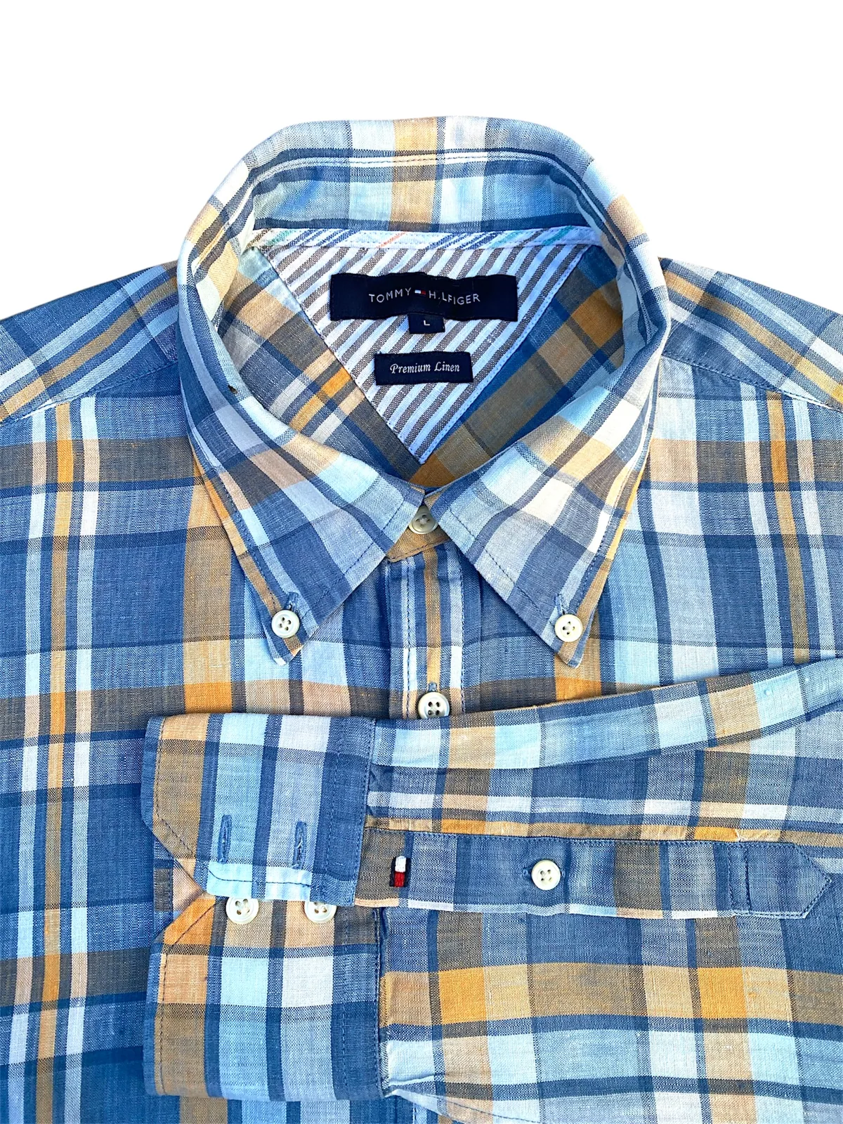 Camisa TOMMY HILFIGER Talle L LINO — foto 2