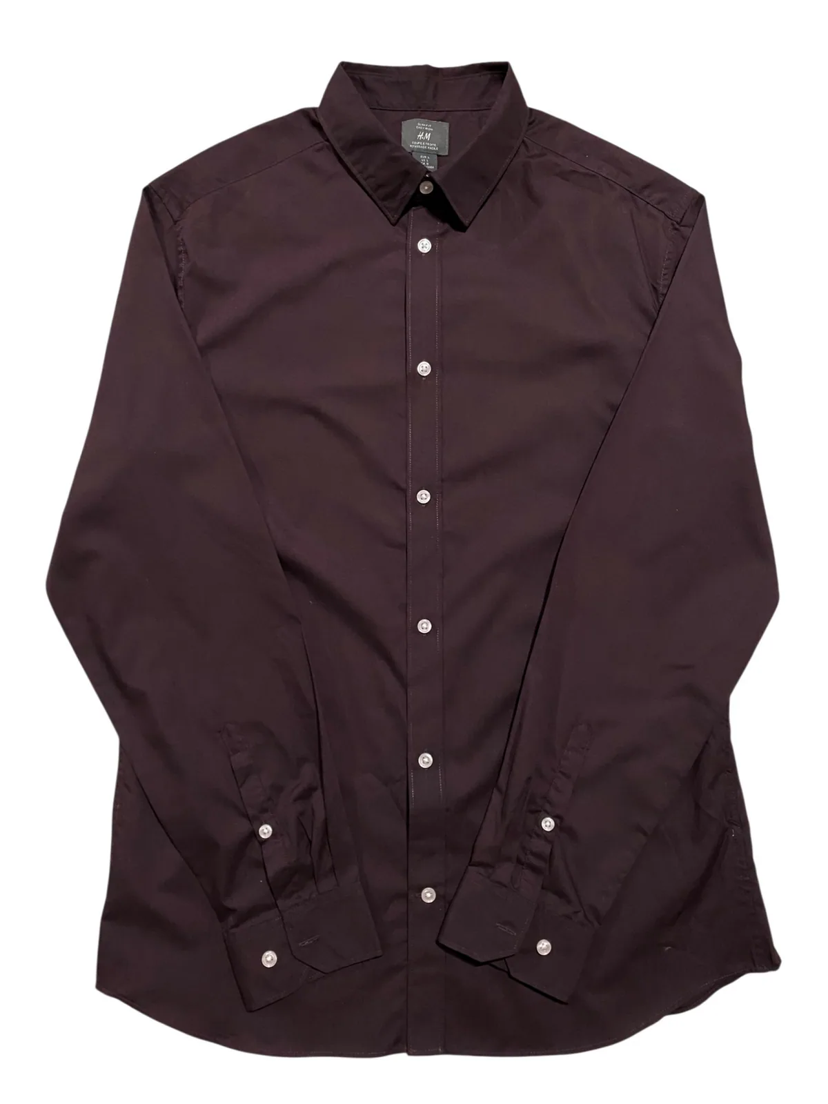 Camisa H&M Talle L Slim Fit