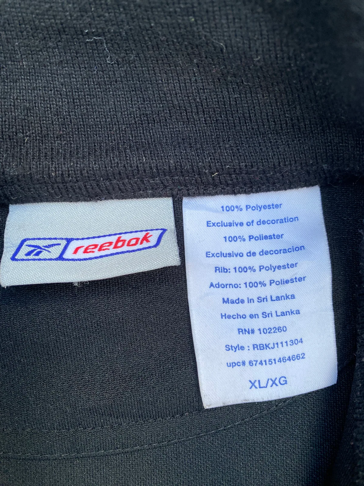 Buzo Reebok Talle XL — foto 4